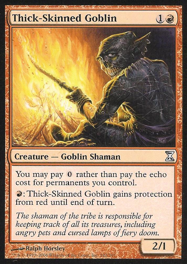 Thick-Skinned Goblin (Time Spiral) Medium Play Foil