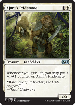 Ajani's Pridemate (Magic 2015 Core Set) Light Play