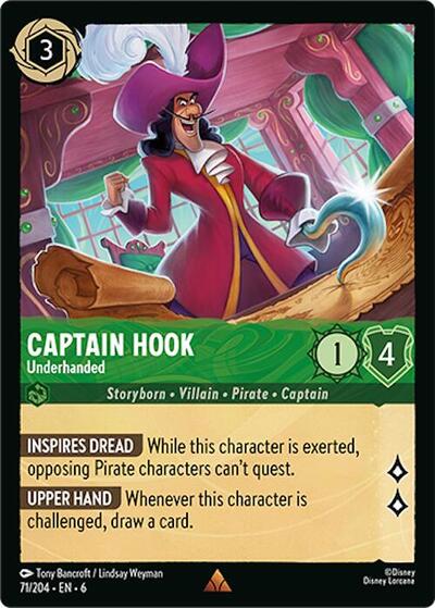 Captain Hook - Underhanded (Azurite Sea) Near Mint