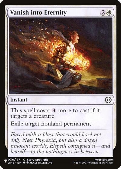Vanish into Eternity (The List) Near Mint