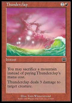 Thunderclap (Mercadian Masques) Damaged / Poor