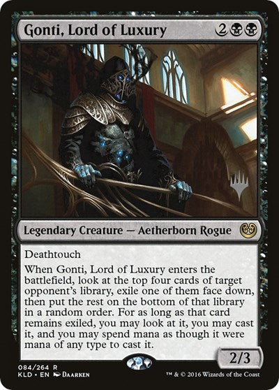 Gonti, Lord of Luxury (Promo Pack: Core Set 2021) Light Play Foil