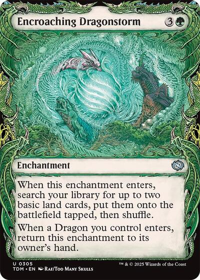 Encroaching Dragonstorm (Showcase) (Tarkir: Dragonstorm) Near Mint Foil