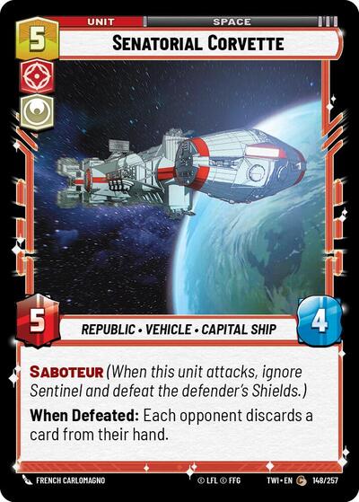 Senatorial Corvette (Twilight of the Republic) Near Mint Foil