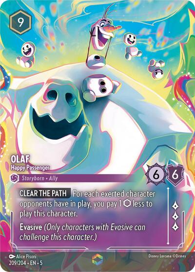 Olaf - Happy Passenger (Enchanted) (Shimmering Skies) Near Mint Holofoil