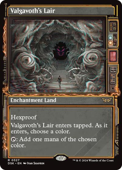 Valgavoth's Lair (Showcase) (Duskmourn: House of Horror) Near Mint Foil