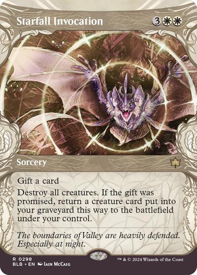 Starfall Invocation (Showcase) (Bloomburrow) Light Play