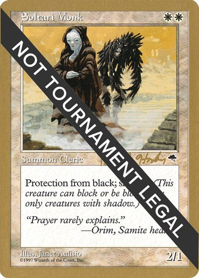 Soltari Monk - 1998 Brian Hacker (TMP) (World Championship Decks) Medium Play
