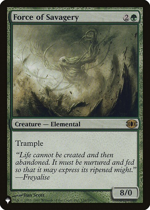 Force of Savagery (The List) Light Play