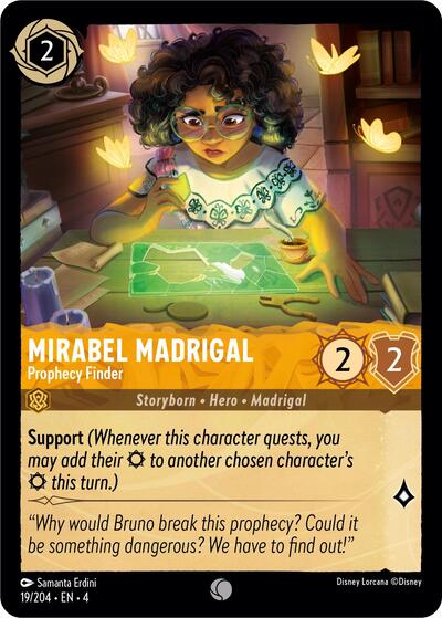 Mirabel Madrigal - Prophecy Finder (Ursula's Return) Near Mint Cold Foil