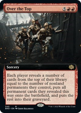 Over the Top (Extended Art) (The Brothers' War) Heavy Play