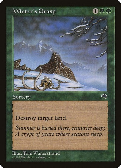 Winter's Grasp (Tempest) Medium Play