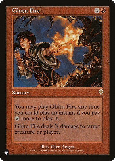 Ghitu Fire (The List) Near Mint
