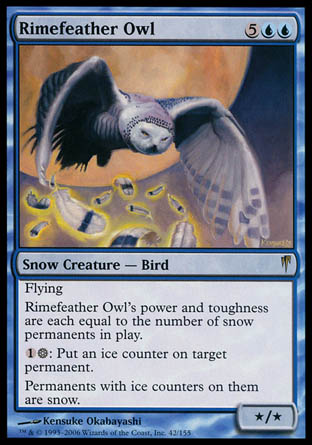 Rimefeather Owl (Coldsnap) Light Play