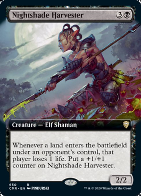 Nightshade Harvester (Extended Art) (Commander Legends) Light Play