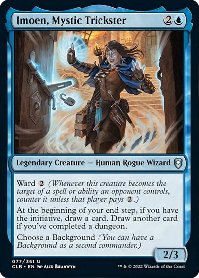 Imoen, Mystic Trickster (Commander Legends: Battle for Baldur's Gate) Light Play Foil
