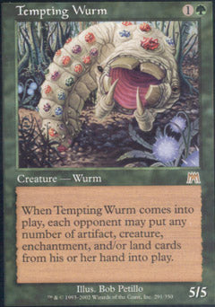 Tempting Wurm (Onslaught) Medium Play Foil
