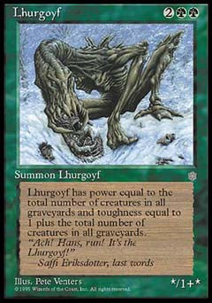 Lhurgoyf (Ice Age) Heavy Play