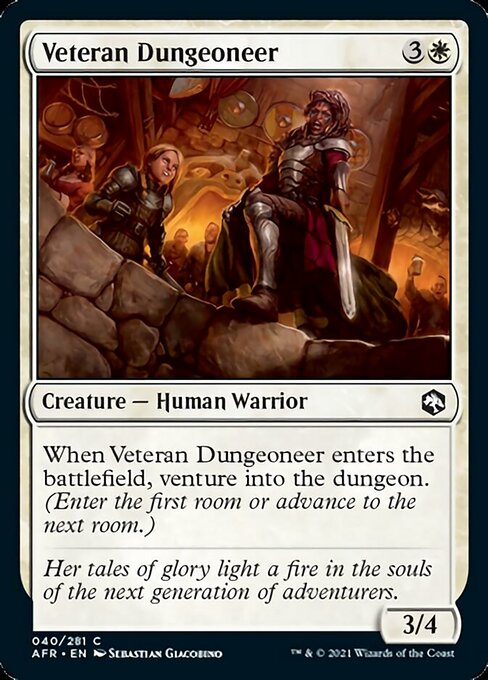 Veteran Dungeoneer (Adventures in the Forgotten Realms) Near Mint Foil