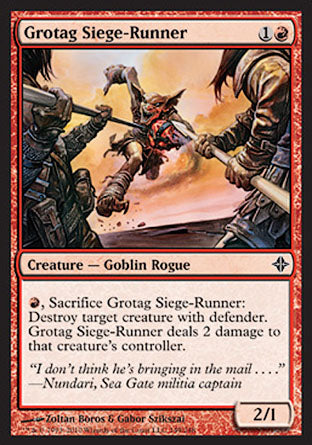 Grotag Siege-Runner (Rise of the Eldrazi) Damaged / Poor