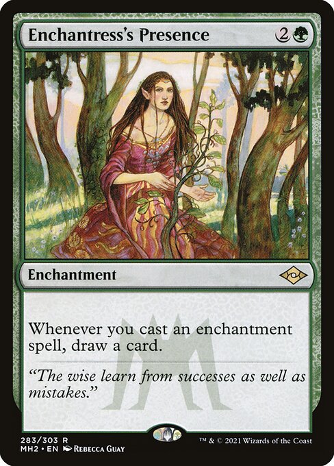 Enchantress's Presence (Foil Etched) (Modern Horizons 2) Light Play Foil