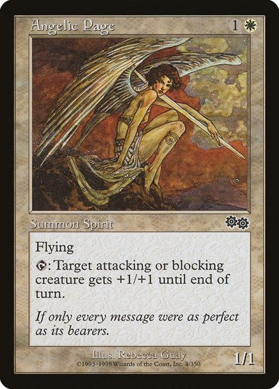 Angelic Page (Urza's Saga) Medium Play