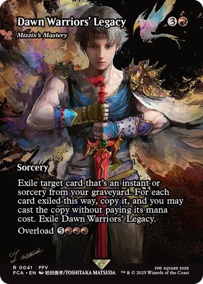 Dawn Warriors' Legacy - Mizzix's Mastery (Showcase) (Universes Beyond: FINAL FANTASY: Through the Ages) Light Play
