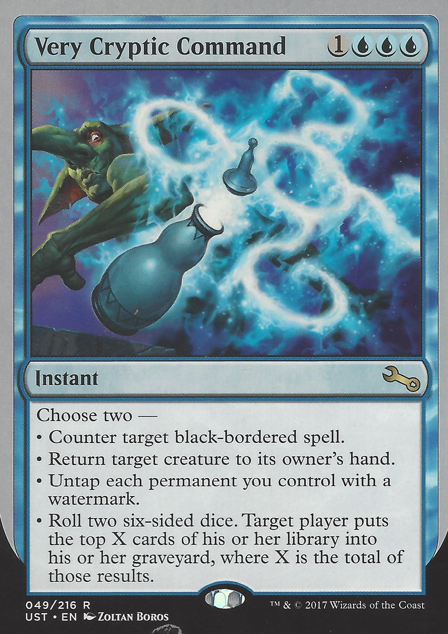 Very Cryptic Command (E) (Counter target black) (Unstable) Near Mint Foil