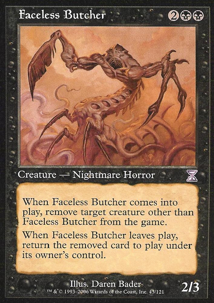 Faceless Butcher (Time Spiral Time Shifted) Light Play Foil