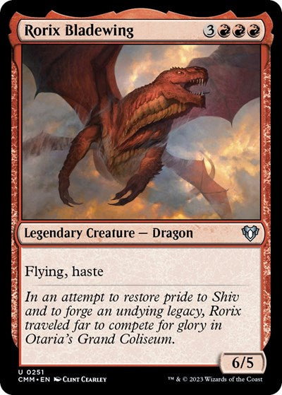 Rorix Bladewing (Commander Masters) Light Play Foil
