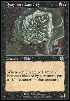 Quagmire Lamprey (Mercadian Masques) Light Play Foil