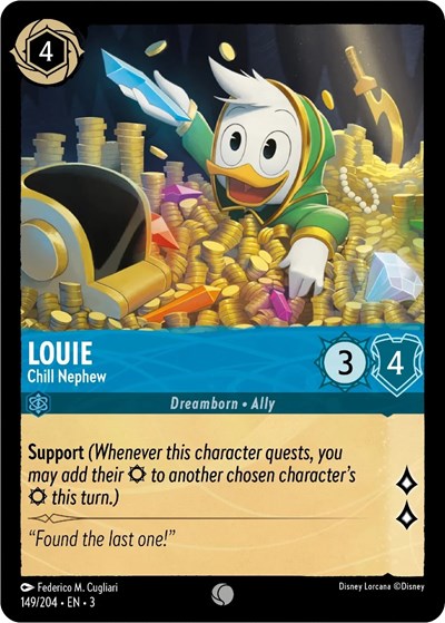 Louie - Chill Nephew (Into the Inklands) Near Mint Cold Foil