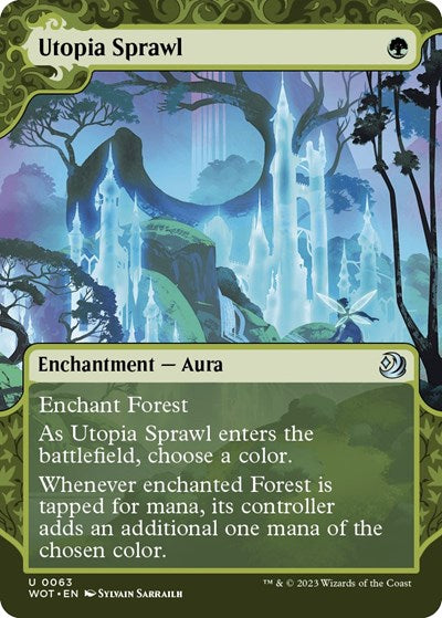 Utopia Sprawl (Wilds of Eldraine: Enchanting Tales) Light Play