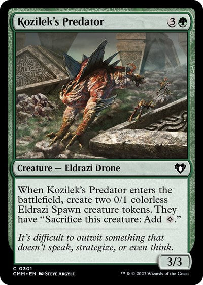 Kozilek's Predator (Commander Masters) Light Play Foil