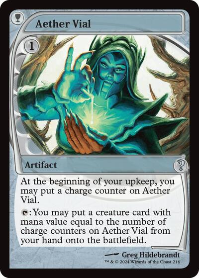 Aether Vial (Future Sight) (Mystery Booster 2) Light Play