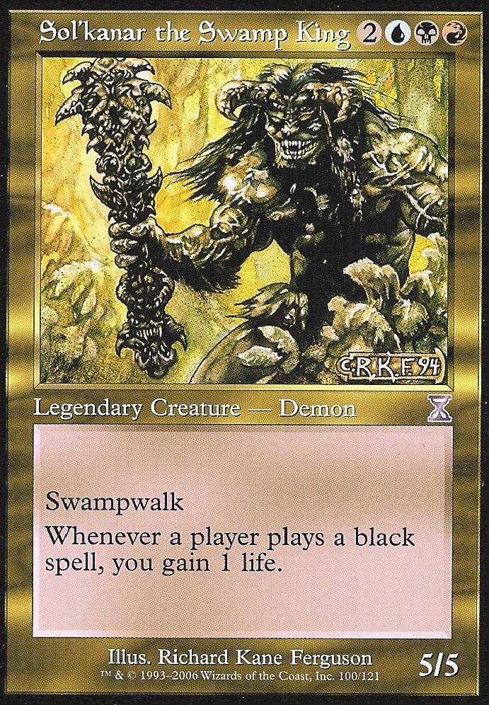 Sol'kanar the Swamp King (Time Spiral Time Shifted) Medium Play