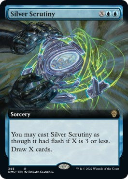Silver Scrutiny (Extended Art) (Dominaria United) Medium Play Foil
