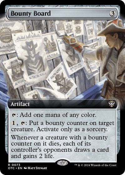 Bounty Board (Extended Art) (Commander: Outlaws of Thunder Junction) Near Mint Foil