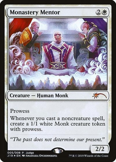 Monastery Mentor (Promos: Judge) Medium Play Foil