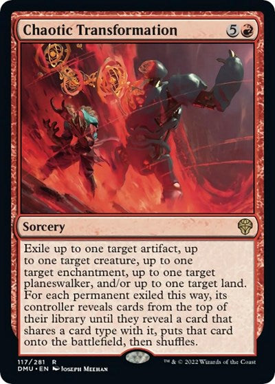 Chaotic Transformation (Dominaria United) Medium Play Foil