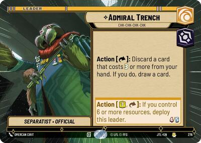 Admiral Trench Chk-chk-chk-chk (Hyperspace) (Jump to Lightspeed) Near Mint