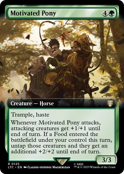 Motivated Pony (Extended Art) (Commander: The Lord of the Rings: Tales of Middle-earth) Near Mint