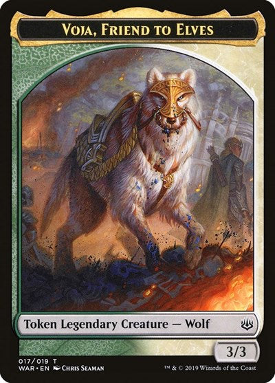 Voja, Friend to Elves Token (War of the Spark) Near Mint