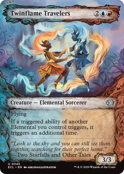 Twinflame Travelers (Showcase) (Lorwyn Eclipsed) Light Play