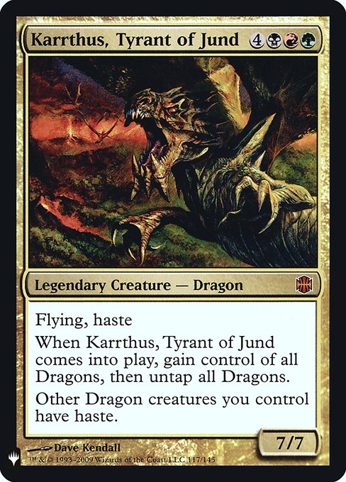 Karrthus, Tyrant of Jund (Mystery Booster Retail Edition Foils) Medium Play Foil
