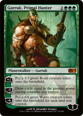 Garruk, Primal Hunter (Magic 2013 Core Set) Medium Play