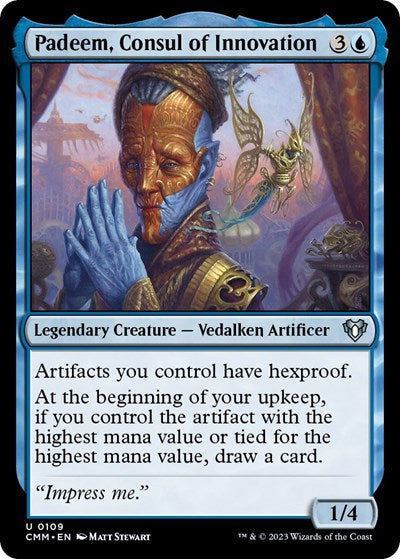 Padeem, Consul of Innovation (Commander Masters) Light Play Foil