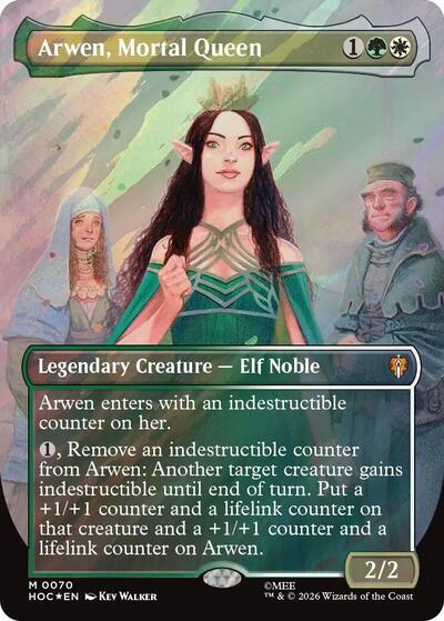 Arwen  Mortal Queen  Borderless   Surge Foil|1|0|0.00