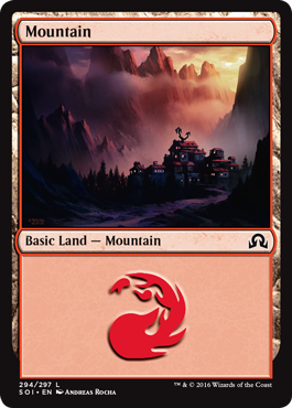 Mountain (294) (Shadows Over Innistrad) Medium Play