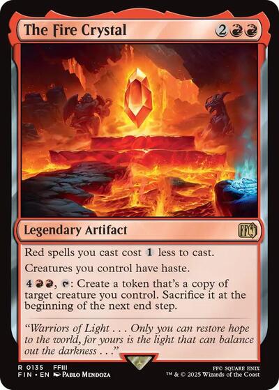 The Fire Crystal (Universes Beyond: FINAL FANTASY) Light Play Foil